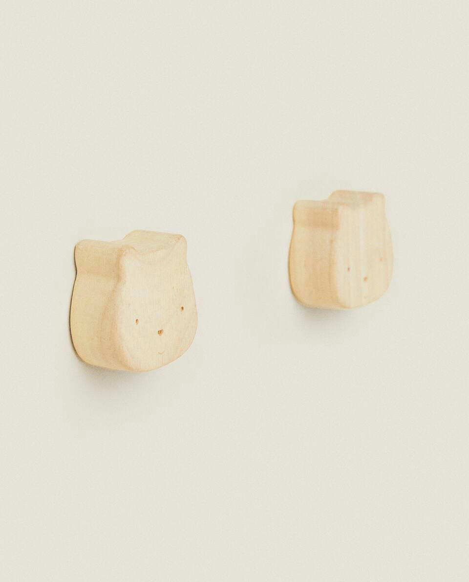 BEAR DOOR KNOB (PACK OF 2)