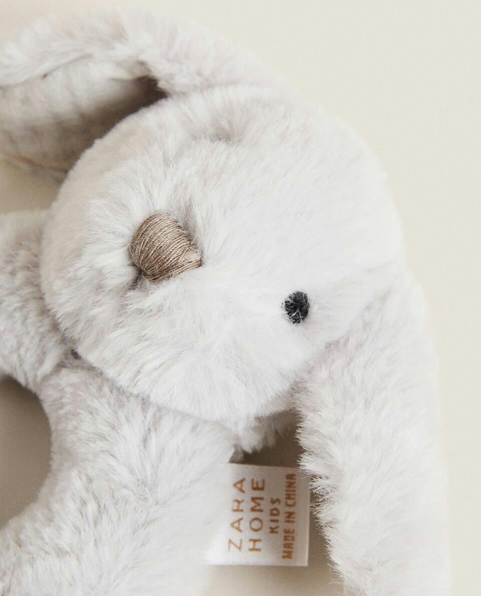 CHILDREN’S RABBIT SOFT TOY RATTLE