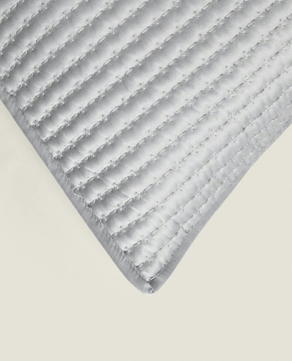 CUSHION COVER WITH TOPSTITCHING