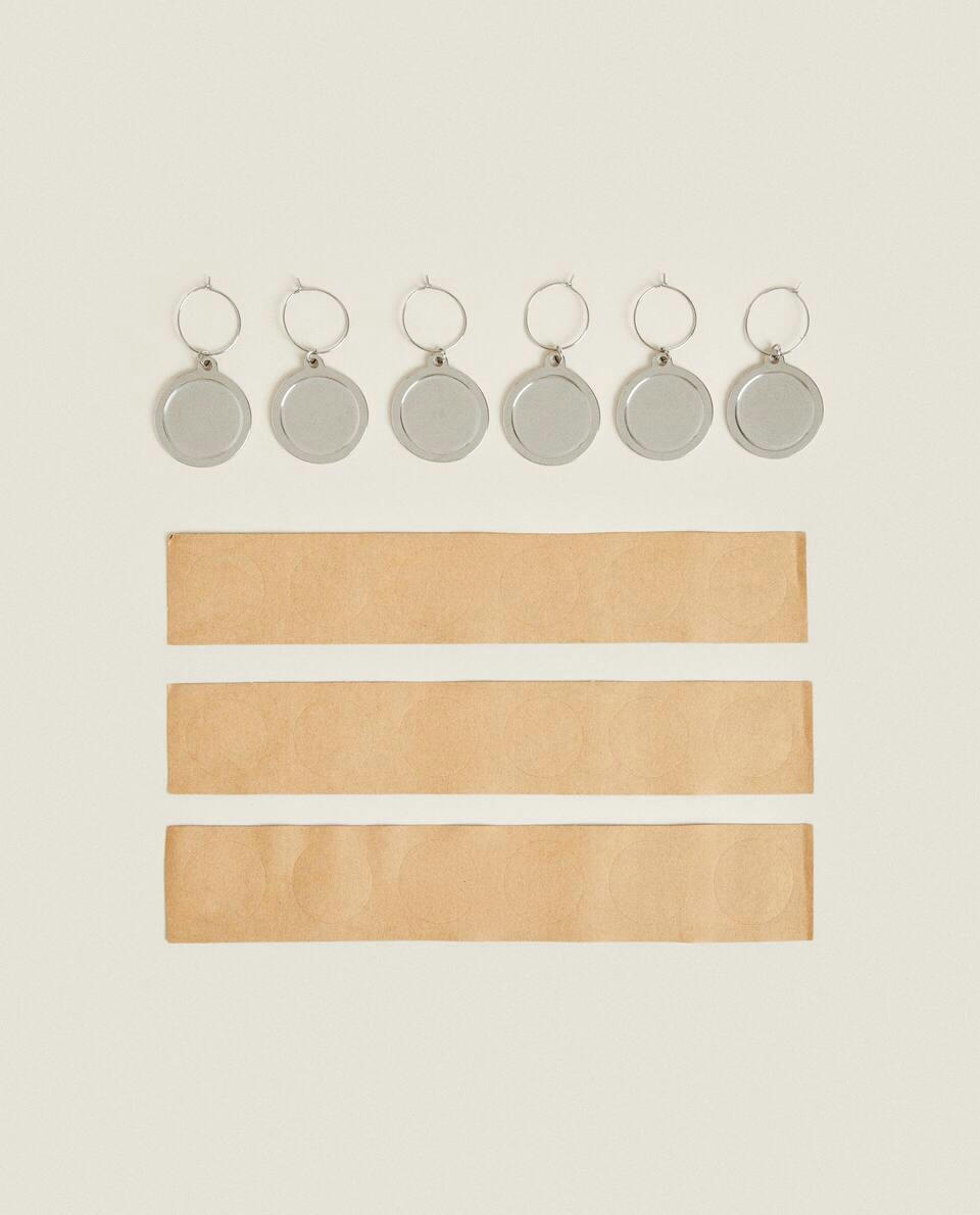 STEEL GLASS MARKERS (SET OF 6)