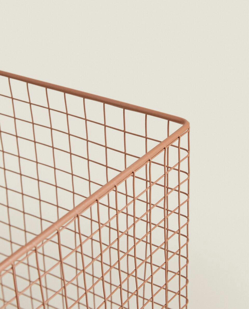 METAL TROLLEY WITH WHEELS