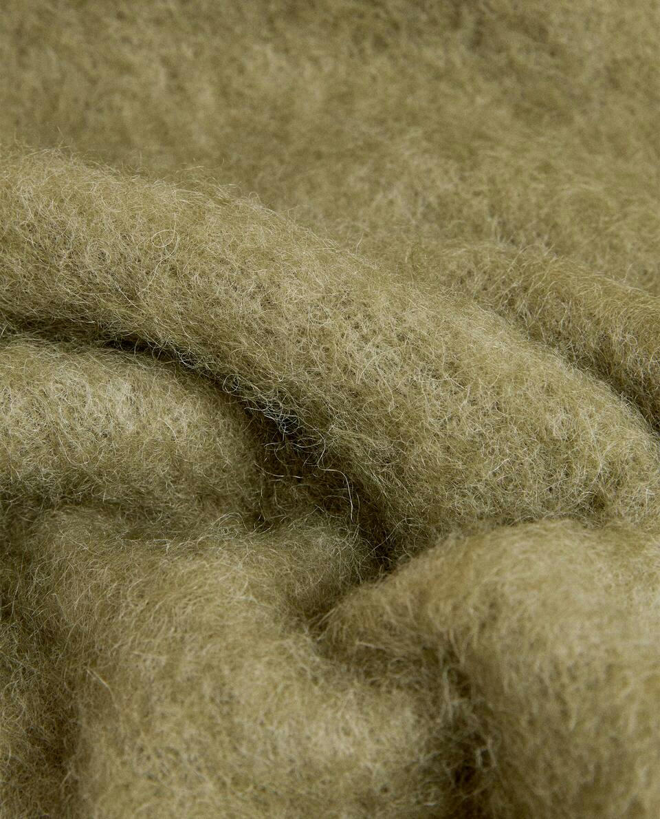 CARDED WOOL BLANKET