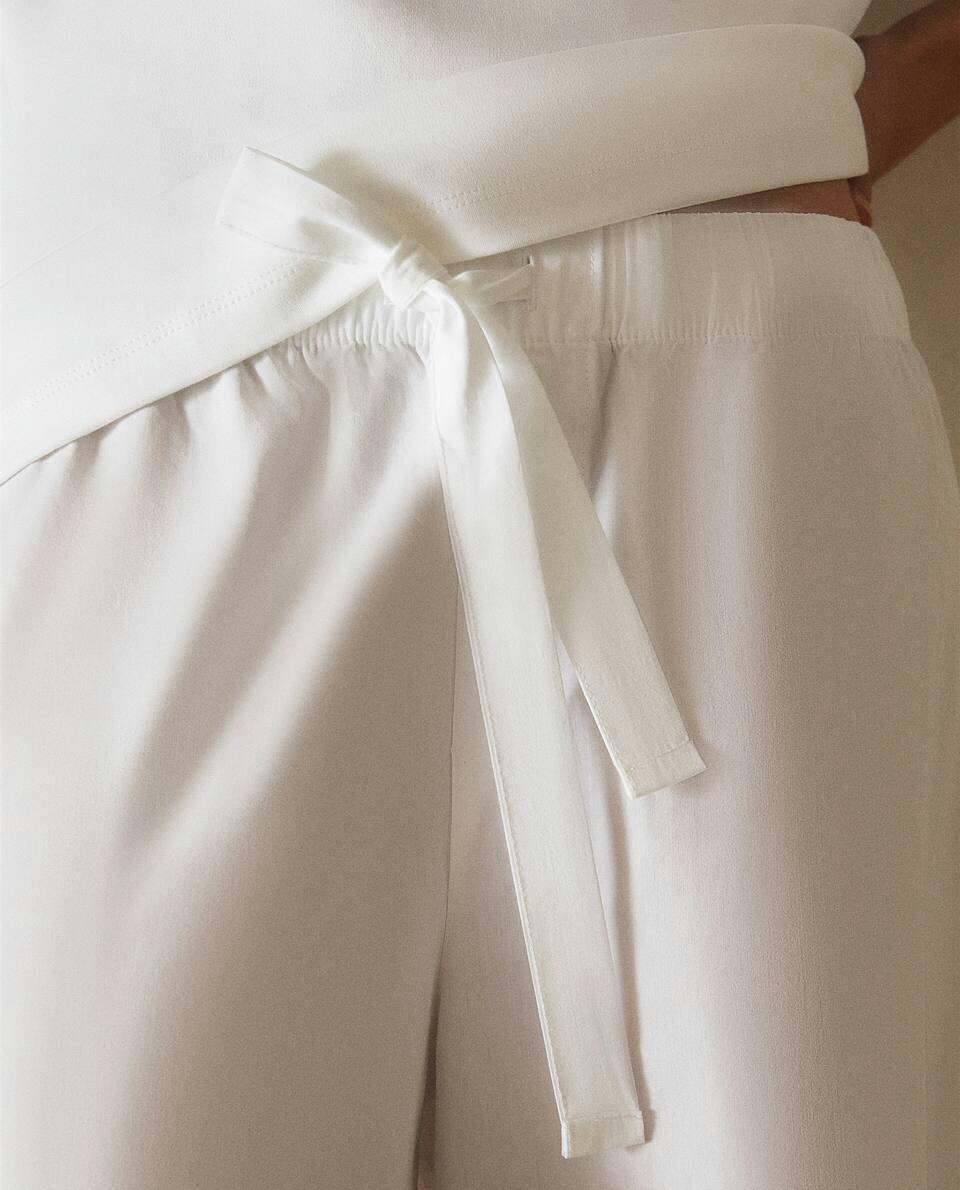 COTTON POPLIN TROUSERS