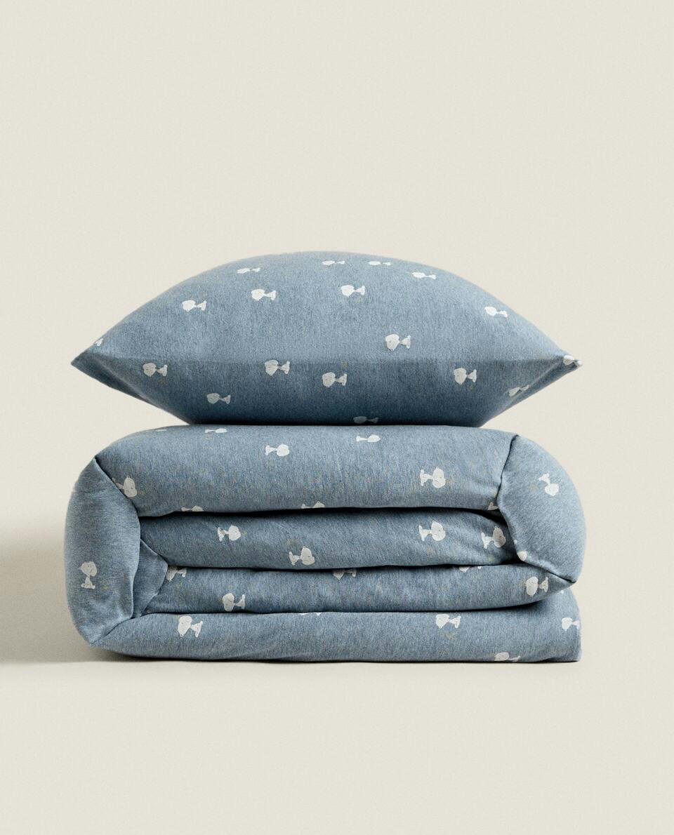 PEANUTS? COTTON JERSEY DUVET COVER