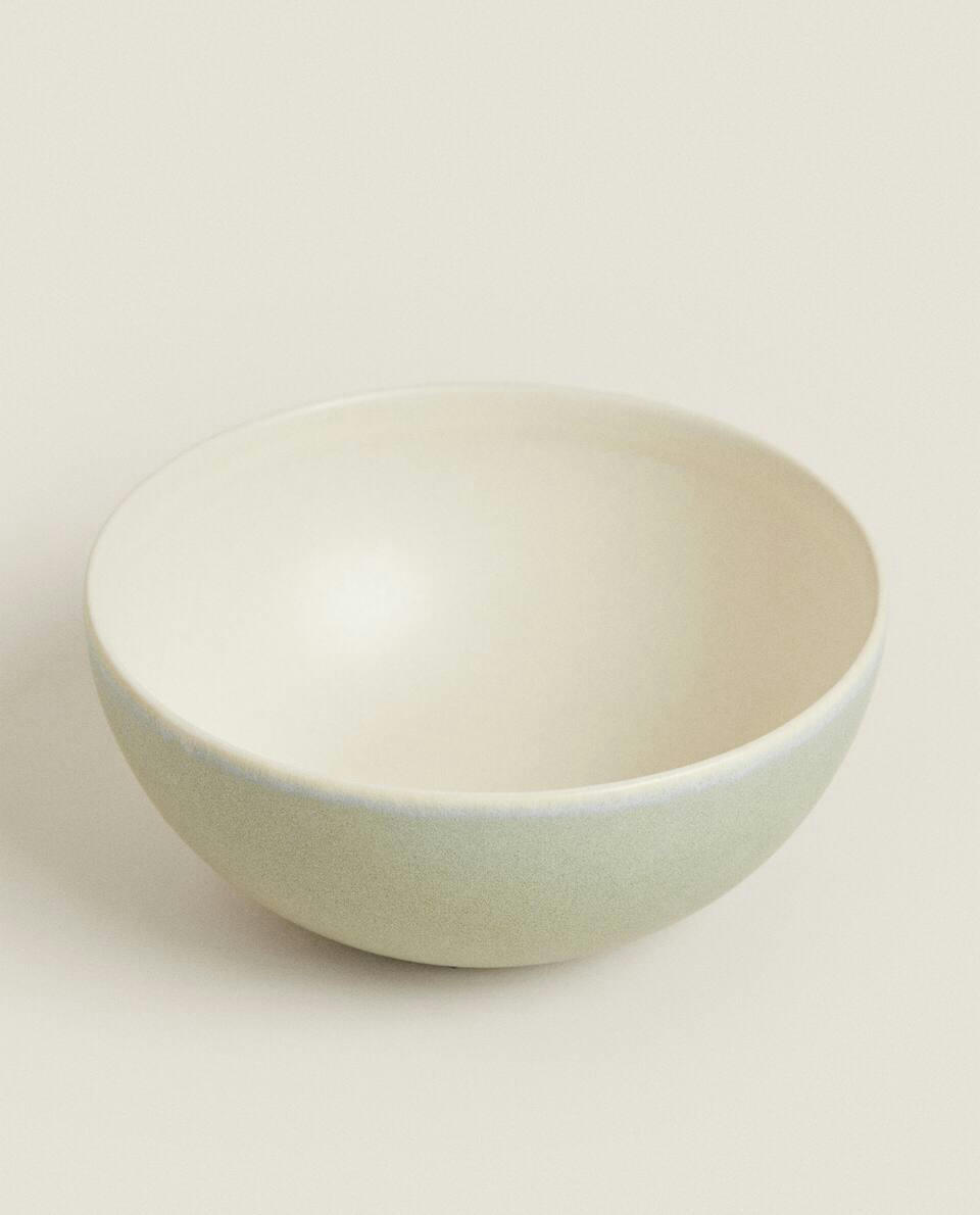 COLOURED STONEWARE BOWL