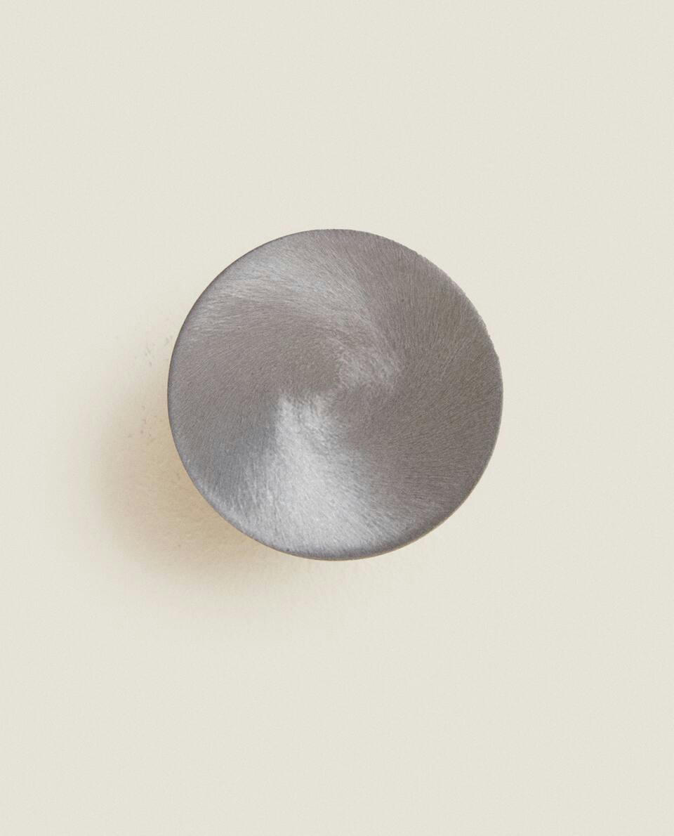 SILVER-COLOURED DOOR KNOB (PACK OF 2)