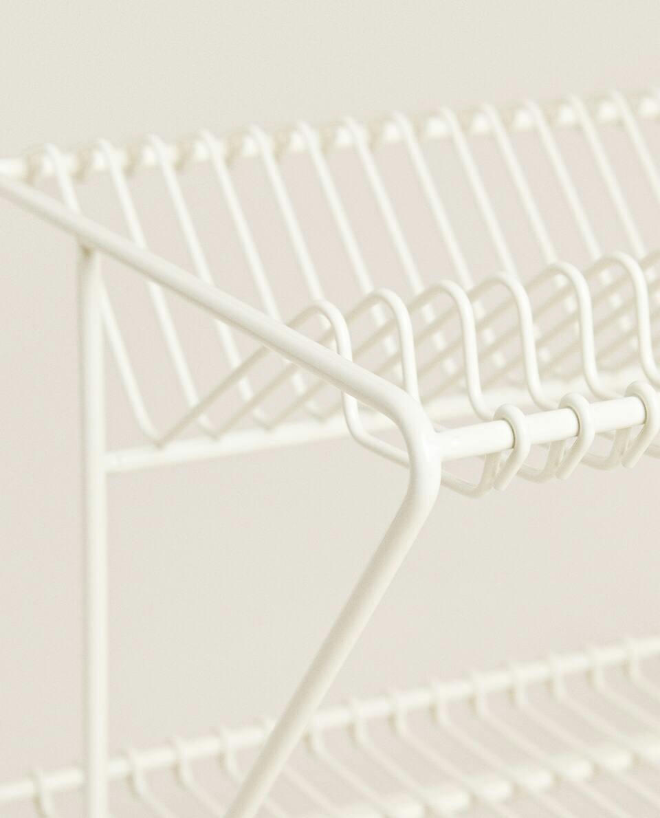 METAL DISH RACK WITH TRAY