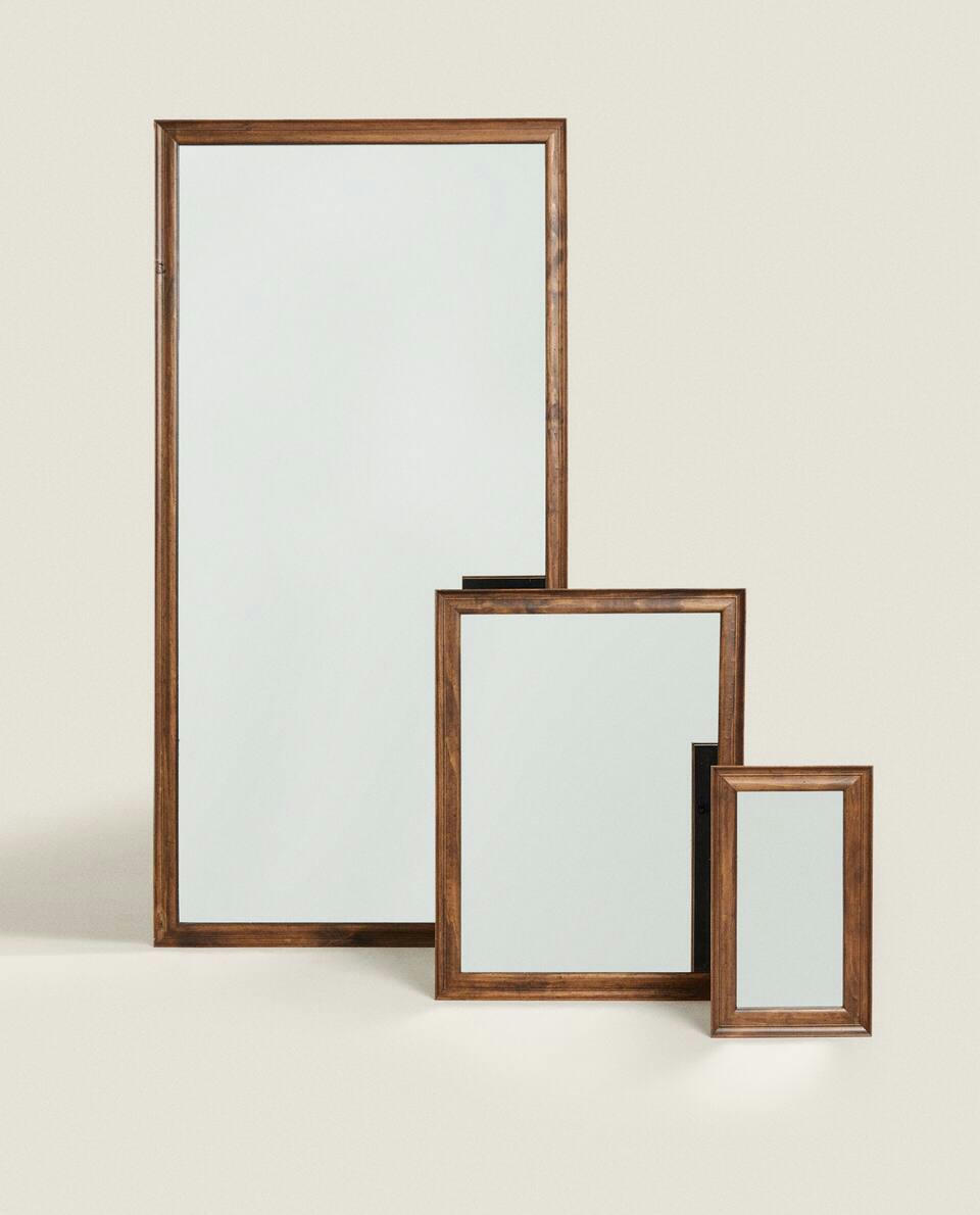 WOODEN FRAME MIRROR