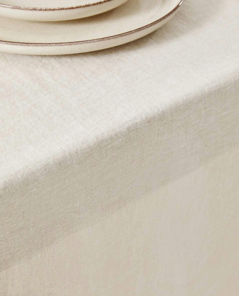 WASHED LINEN TABLECLOTH