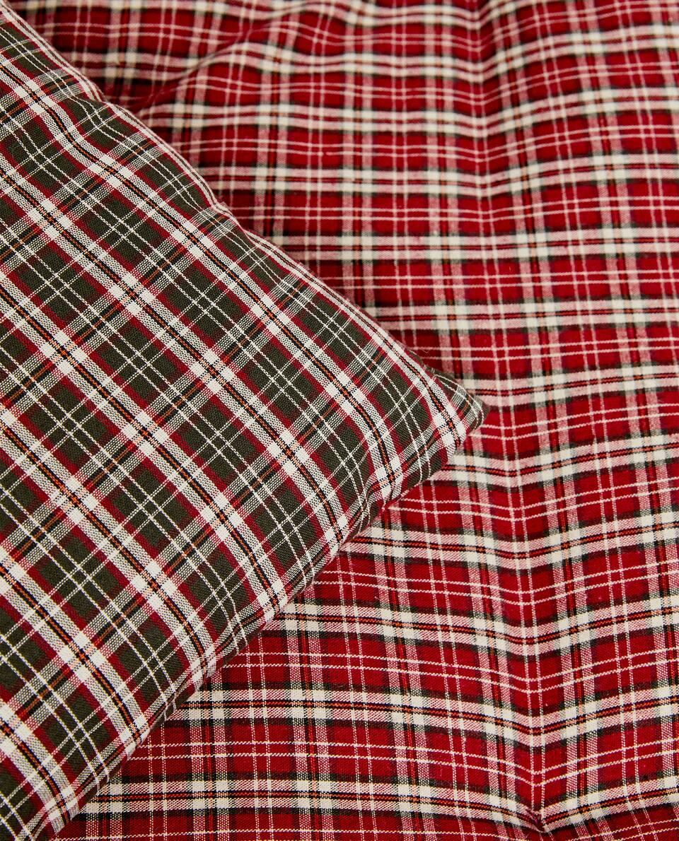 CHRISTMAS TARTAN CHECK TOPPER