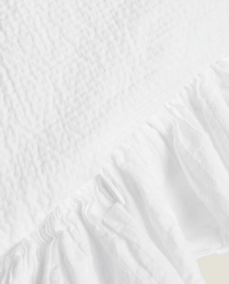 CUSHION COVER WITH PLEATED RUFFLE