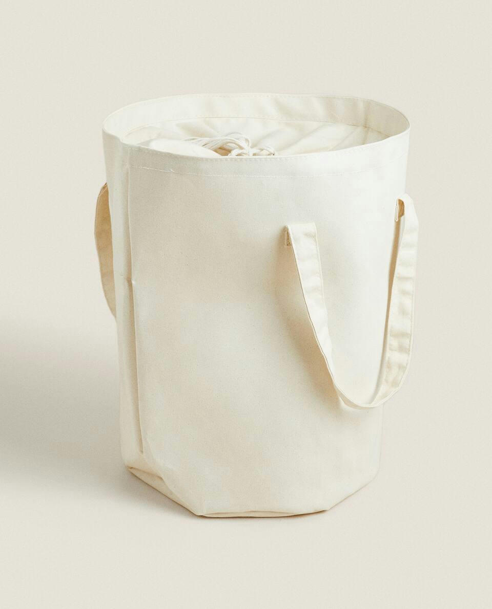 ROUND LAUNDRY BASKET WITH HANDLES