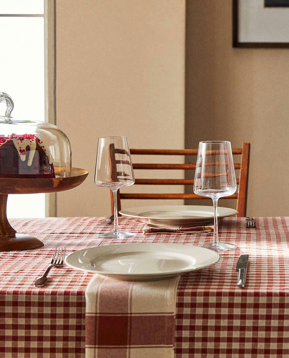 GINGHAM COTTON TABLECLOTH