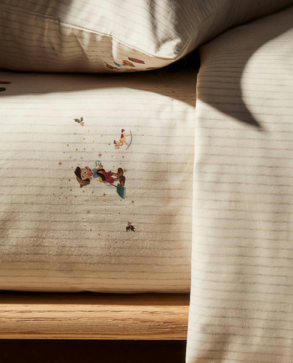 CHILDREN’S PINOCCHIO ? DISNEY CHRISTMAS COTTON FITTED SHEET