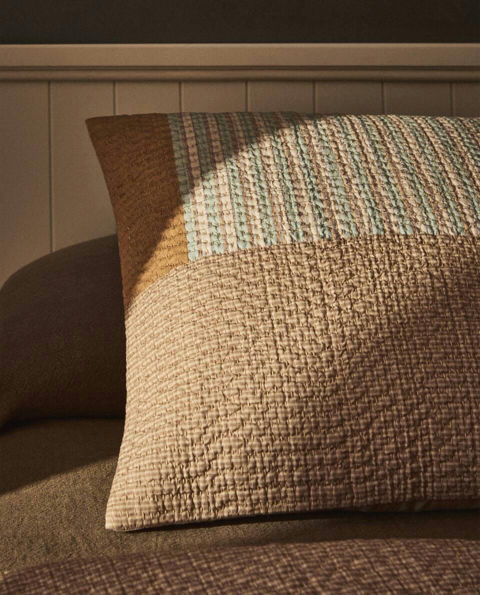 EMBROIDERED CUSHION COVER