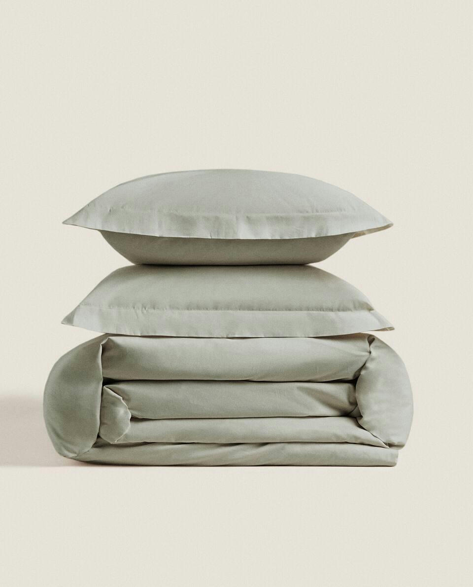 (180 THREAD COUNT) COTTON PERCALE DUVET COVER
