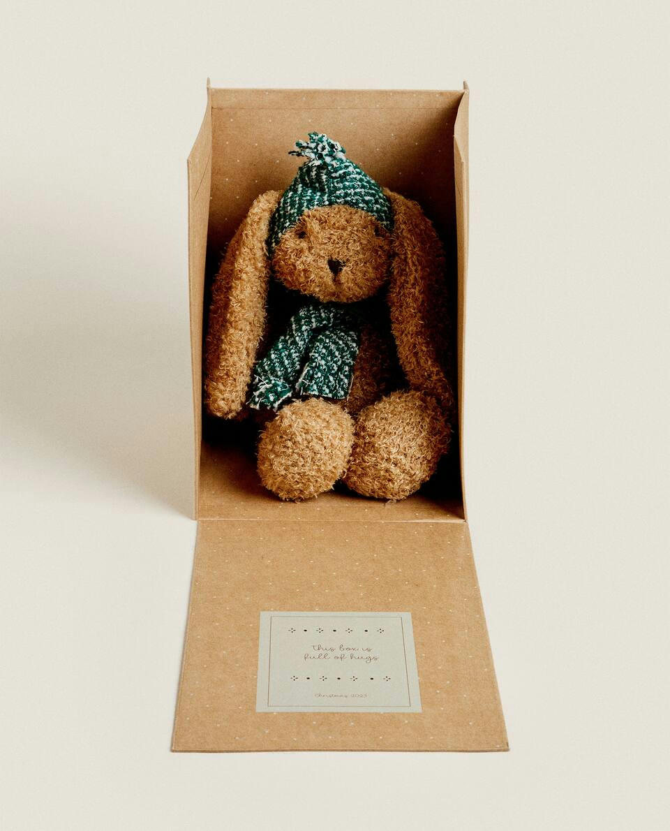 CHILDREN’S LARGE CHRISTMAS BUNNY SOFT TOY