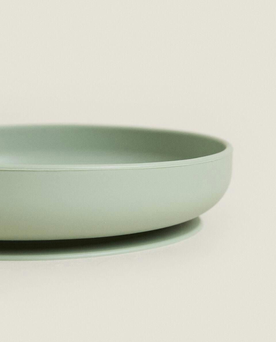 SILICONE PLATE WITH ROCKETS