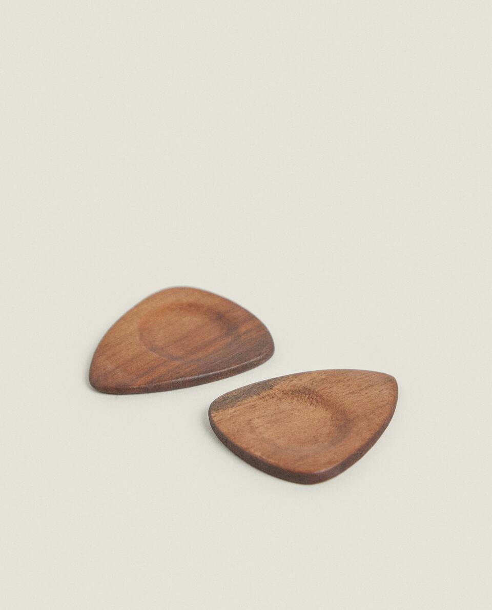 PACK OF WOODEN GUITAR PICKS (PACK OF 2)