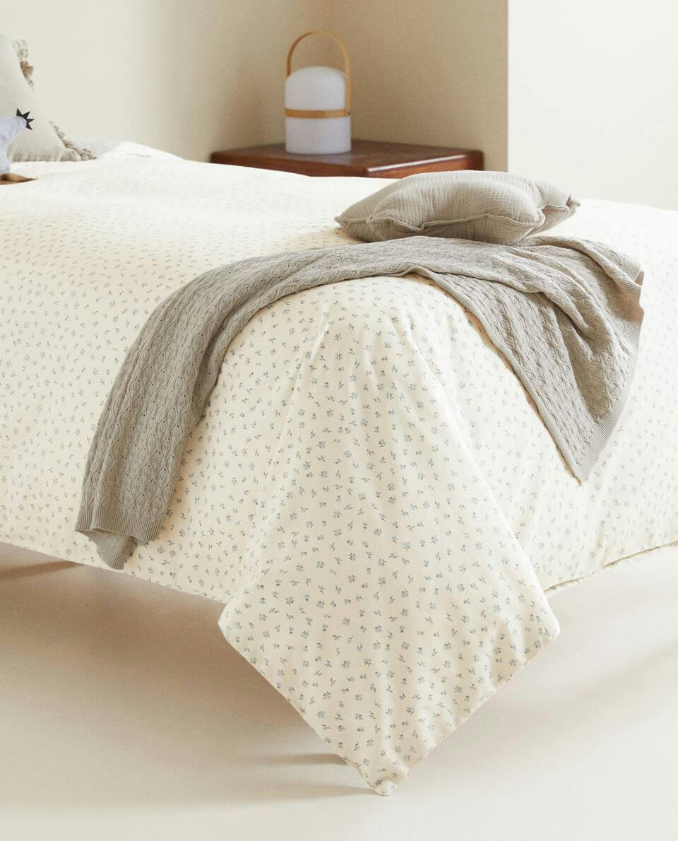 FLORAL PRINT DUVET COVER