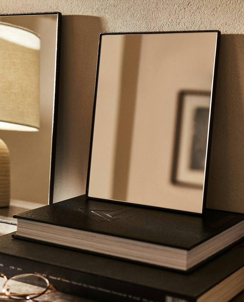 MIRROR WITH METAL FRAME