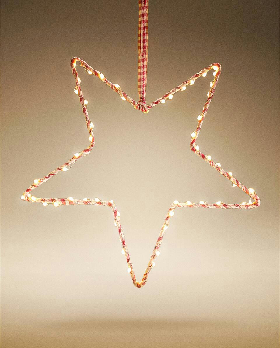 LIGHT-UP STAR CHRISTMAS DECORATION