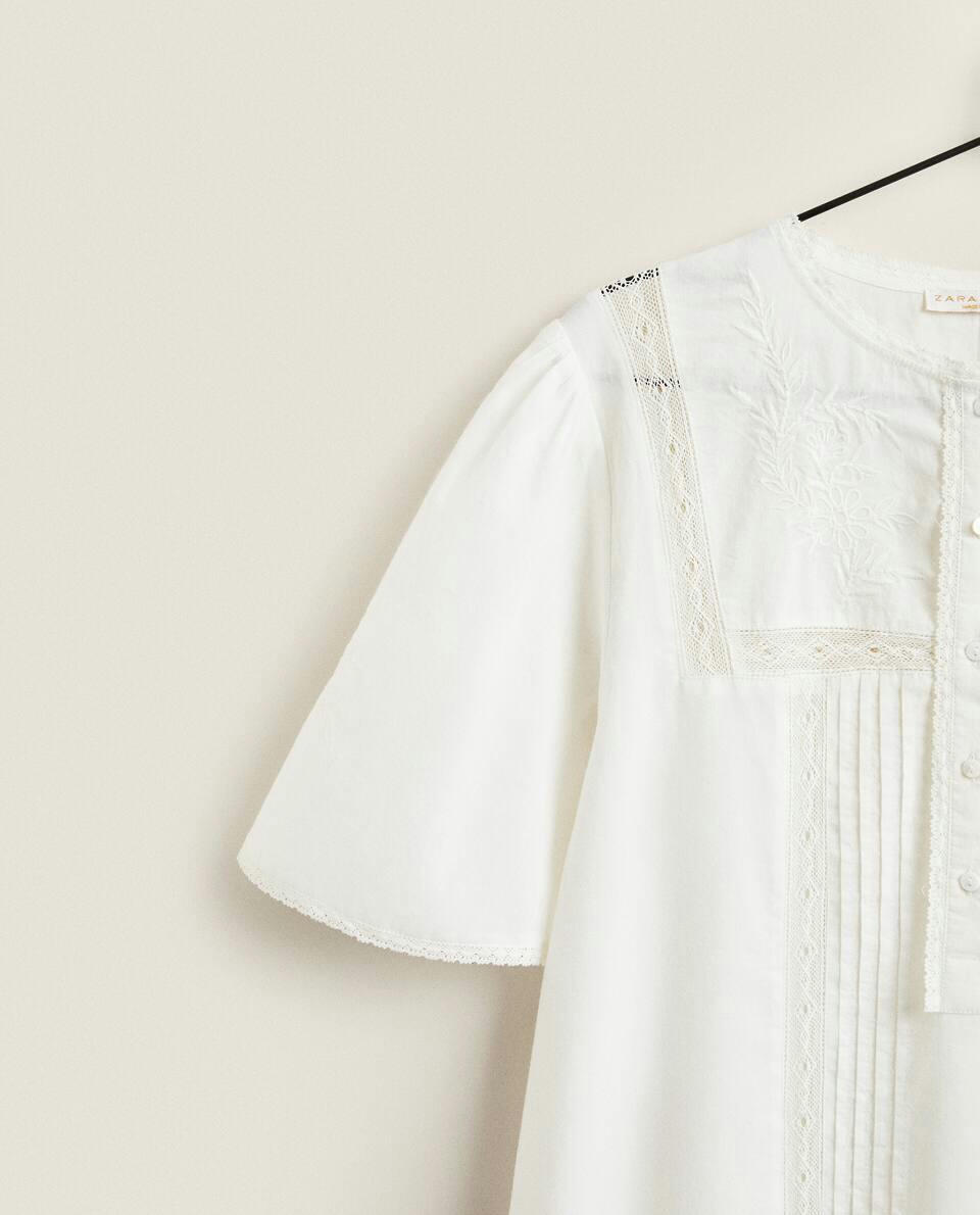 EMBROIDERED NIGHTDRESS