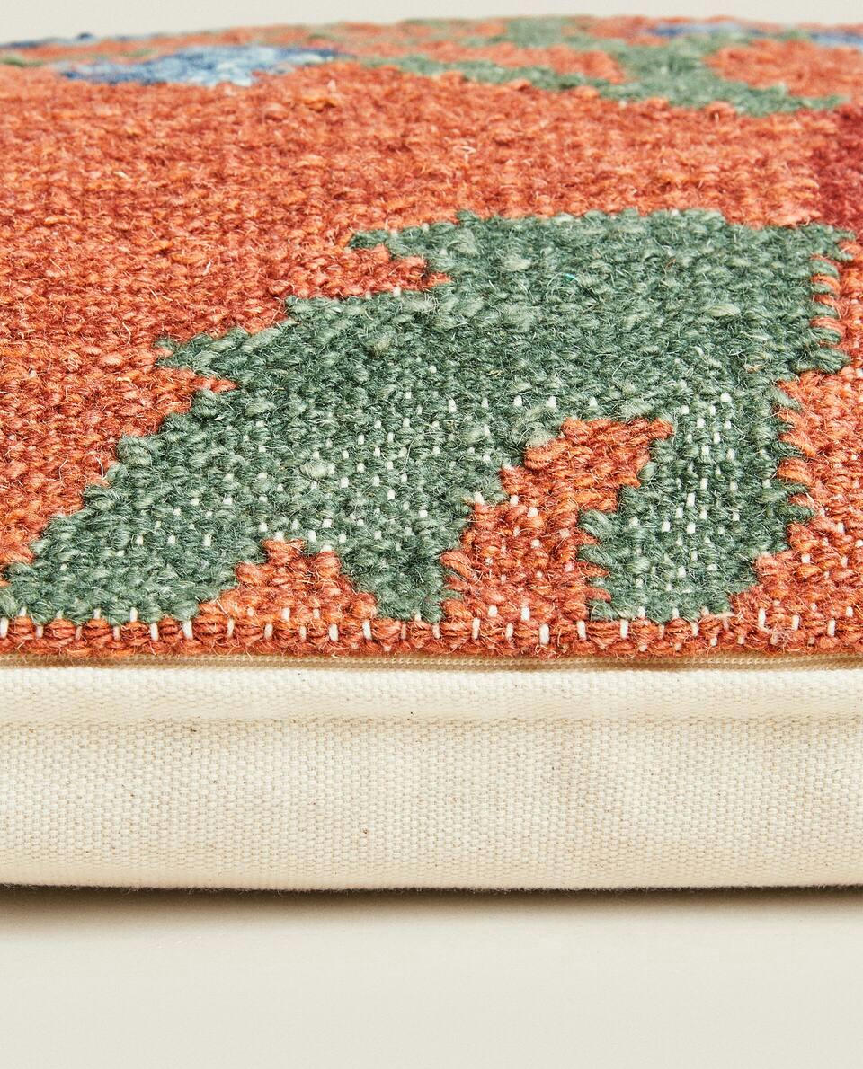 FLORAL PRINT CUSHION COVER