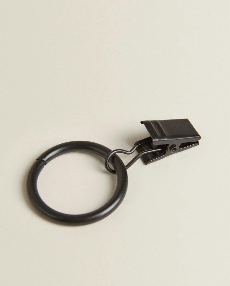 RINGS WITH CURTAIN CLIPS (PACK OF 20)