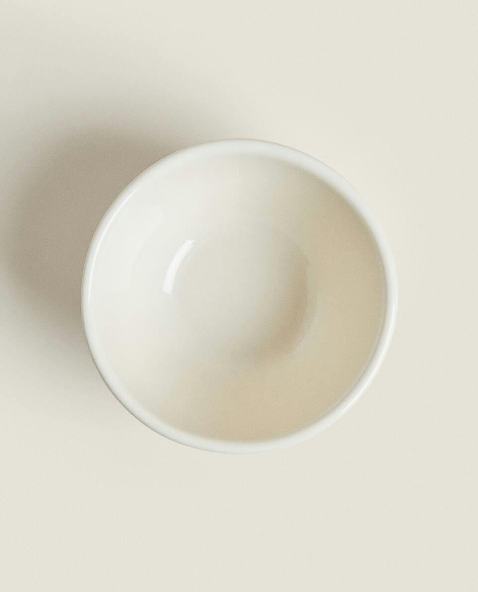 EARTHENWARE MINI BOWL WITH RAISED CHRISTMAS DESIGN