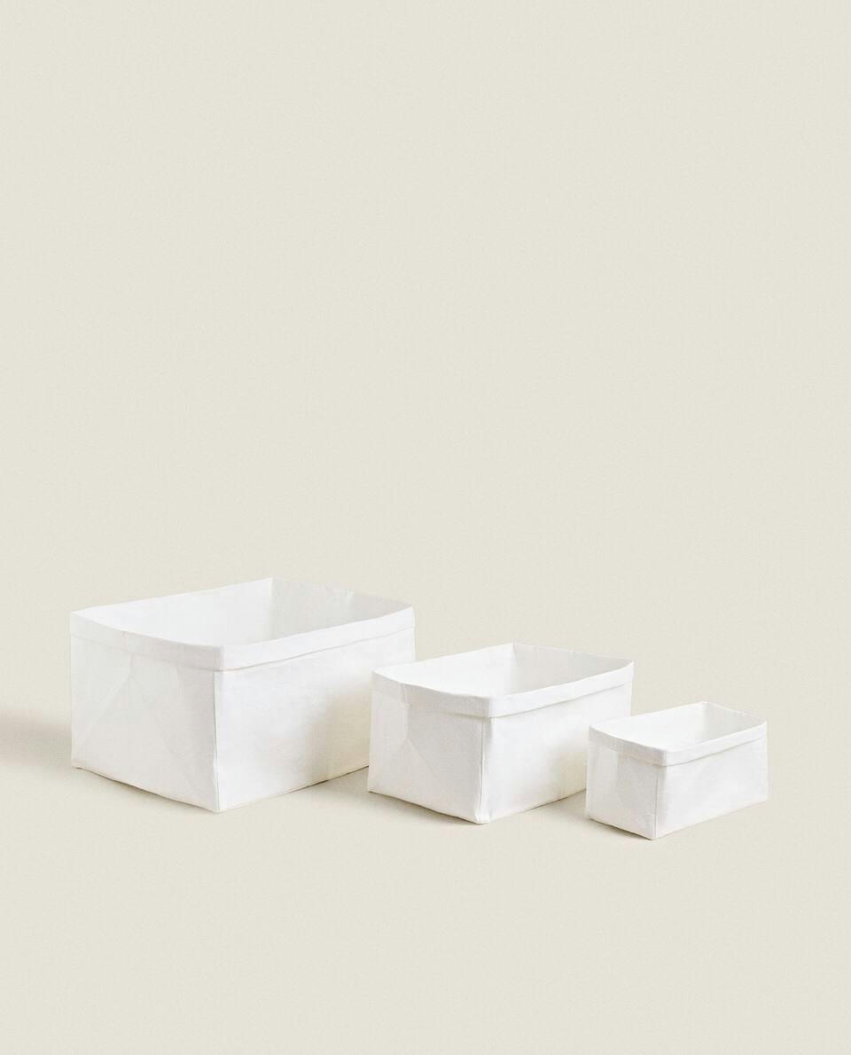 PAPER-EFFECT ORGANISER BASKET