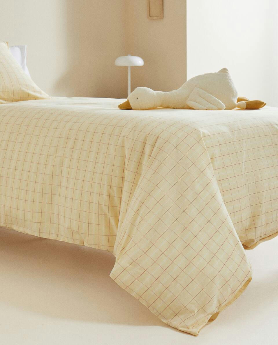 CHECK DUVET COVER