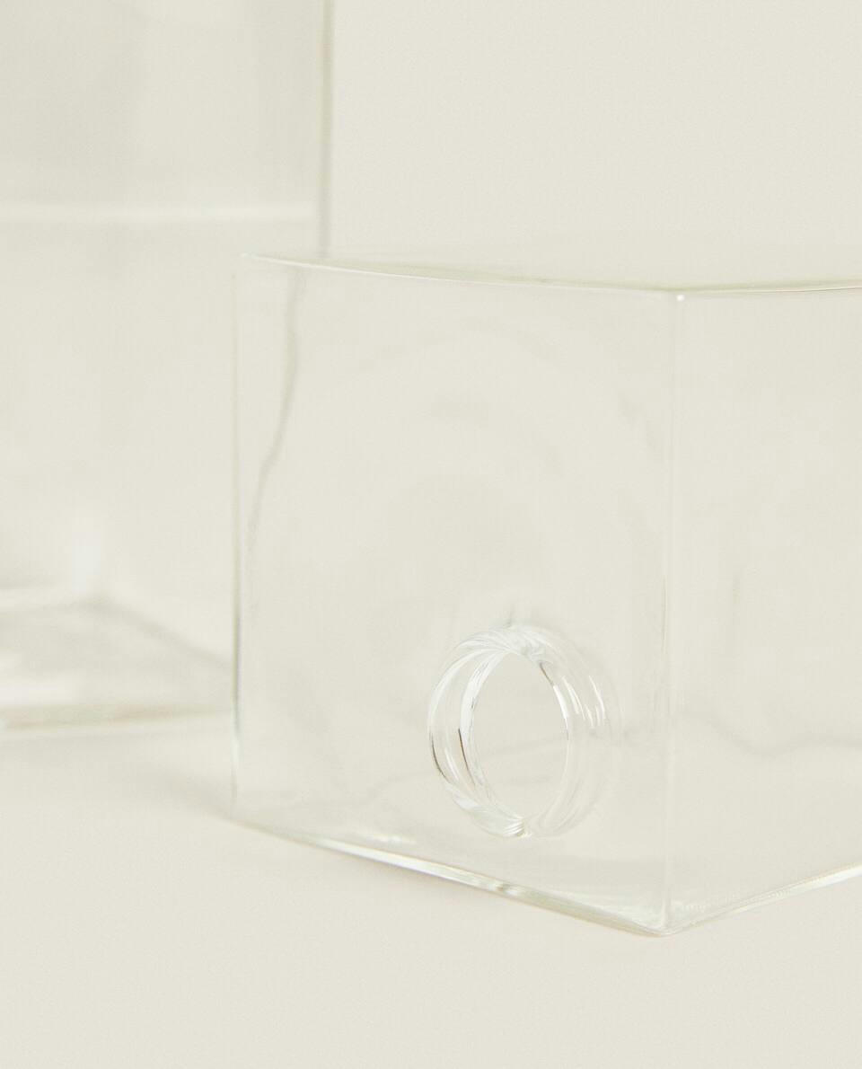 SQUARE GLASS VASE