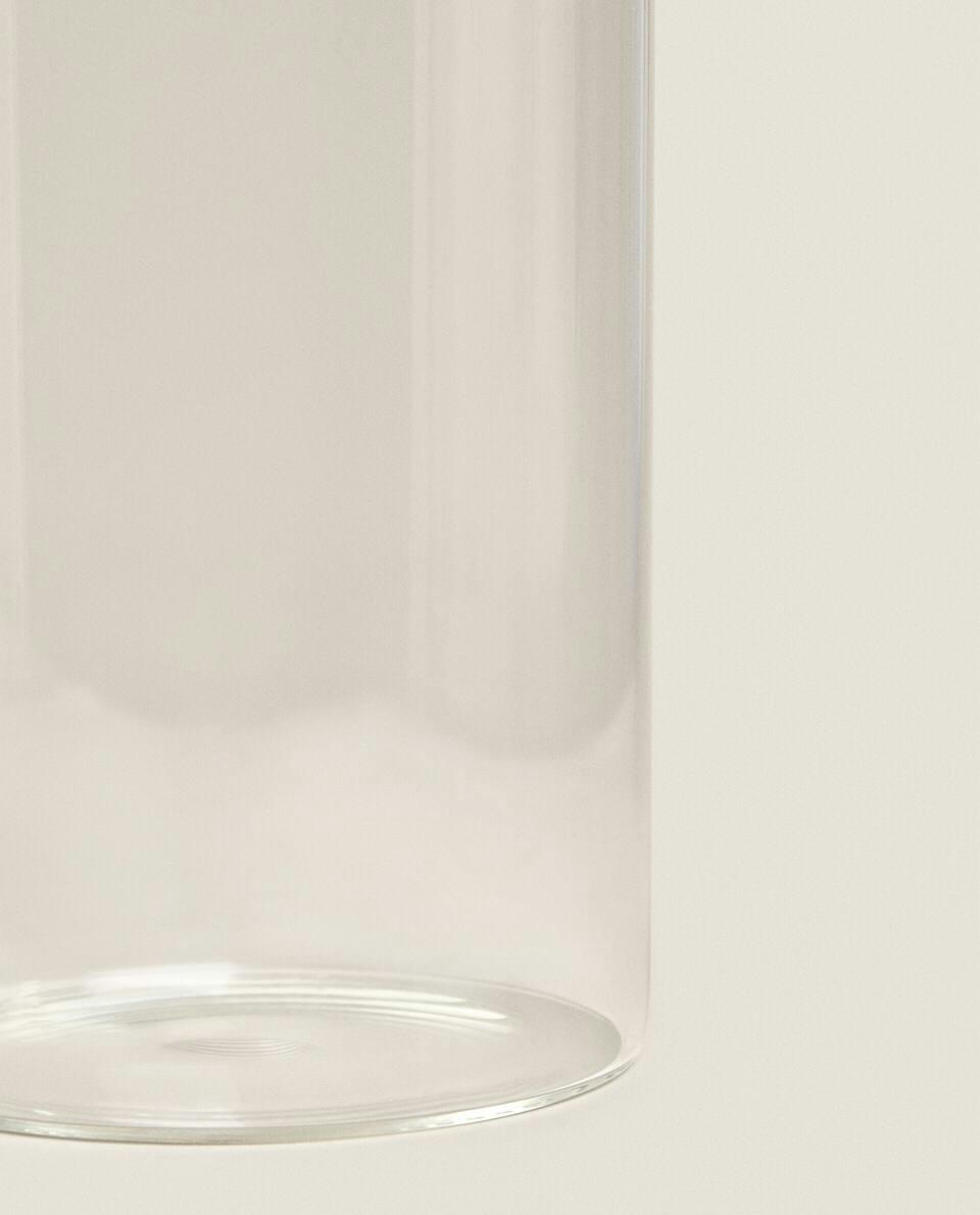 BOROSILICATE GLASS LANTERN VASE