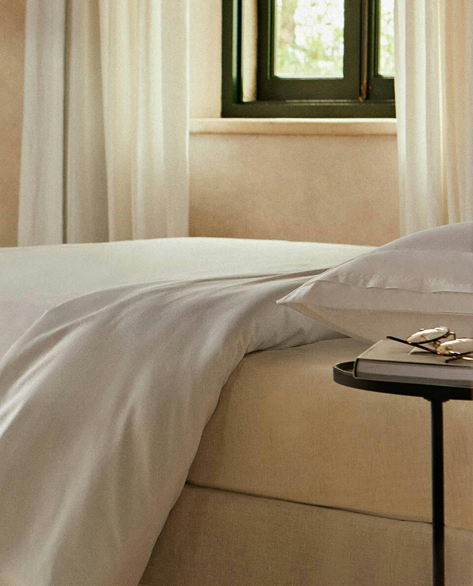 (300 THREAD COUNT) DUVET COVER WITH DOUBLE TOPSTITCHING