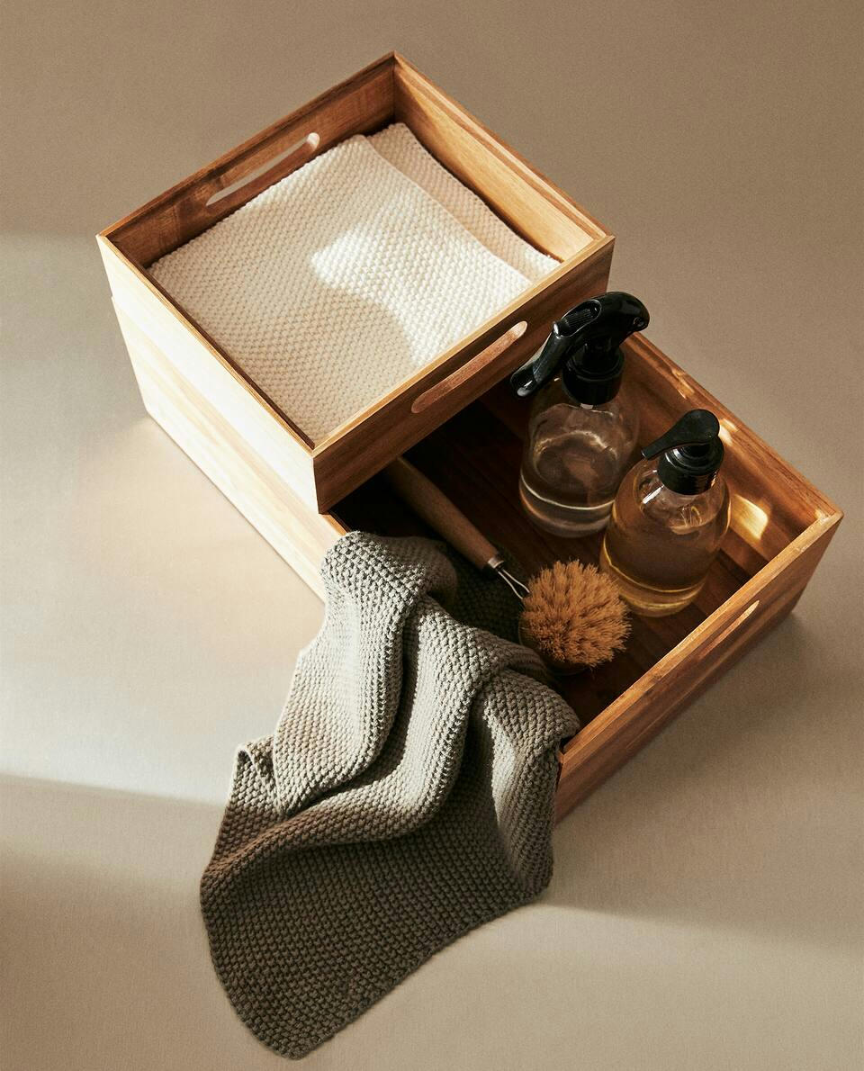 CHUNKY KNIT TEA TOWEL (PACK OF 2)