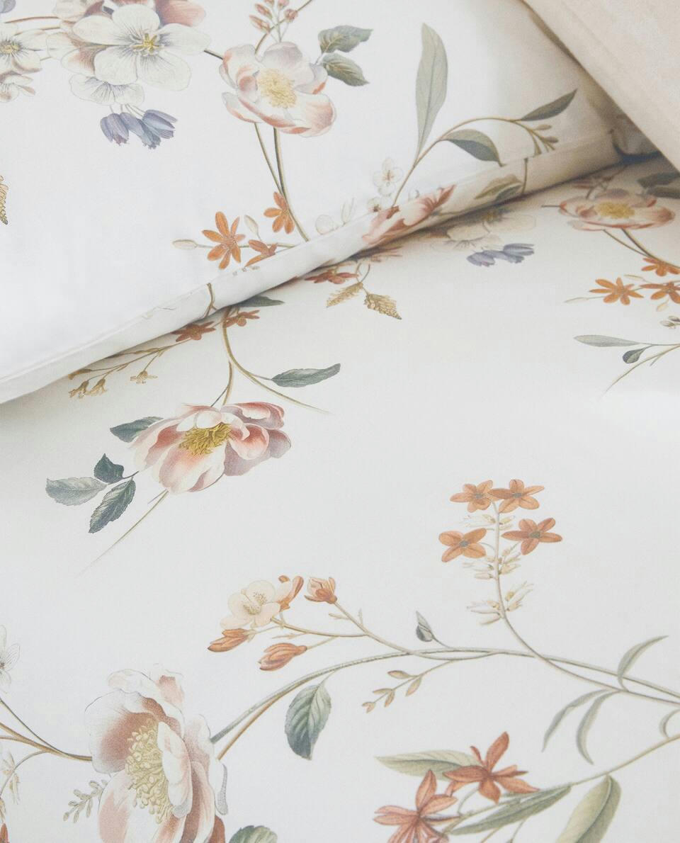 FLORAL PRINT DUVET COVER