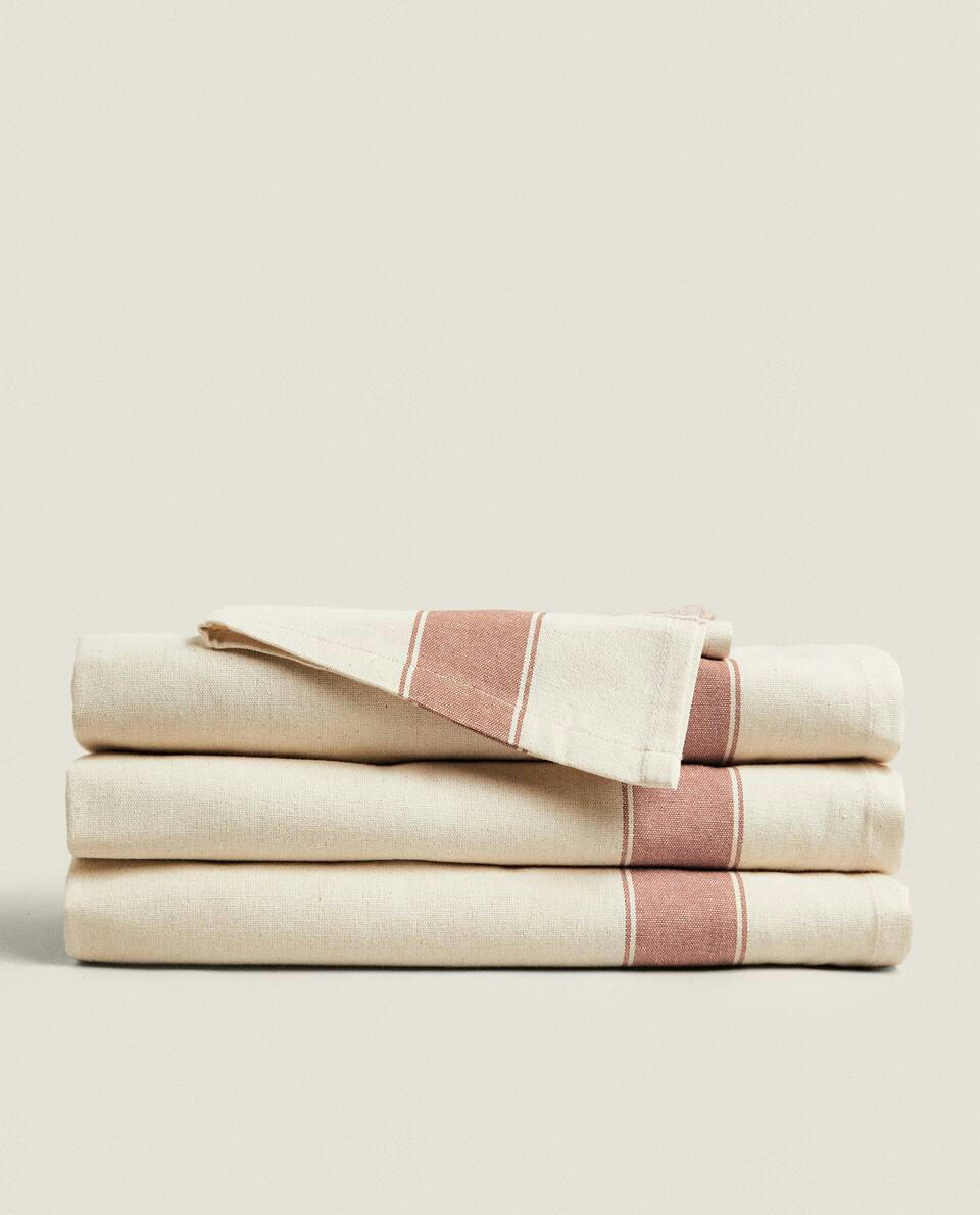 DYED THREAD COTTON TABLECLOTH