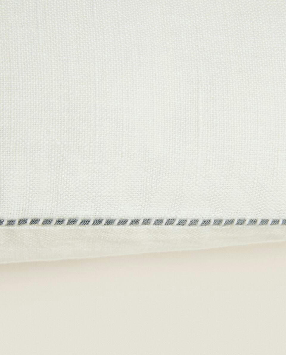CUSHION COVER WITH TOPSTITCHING