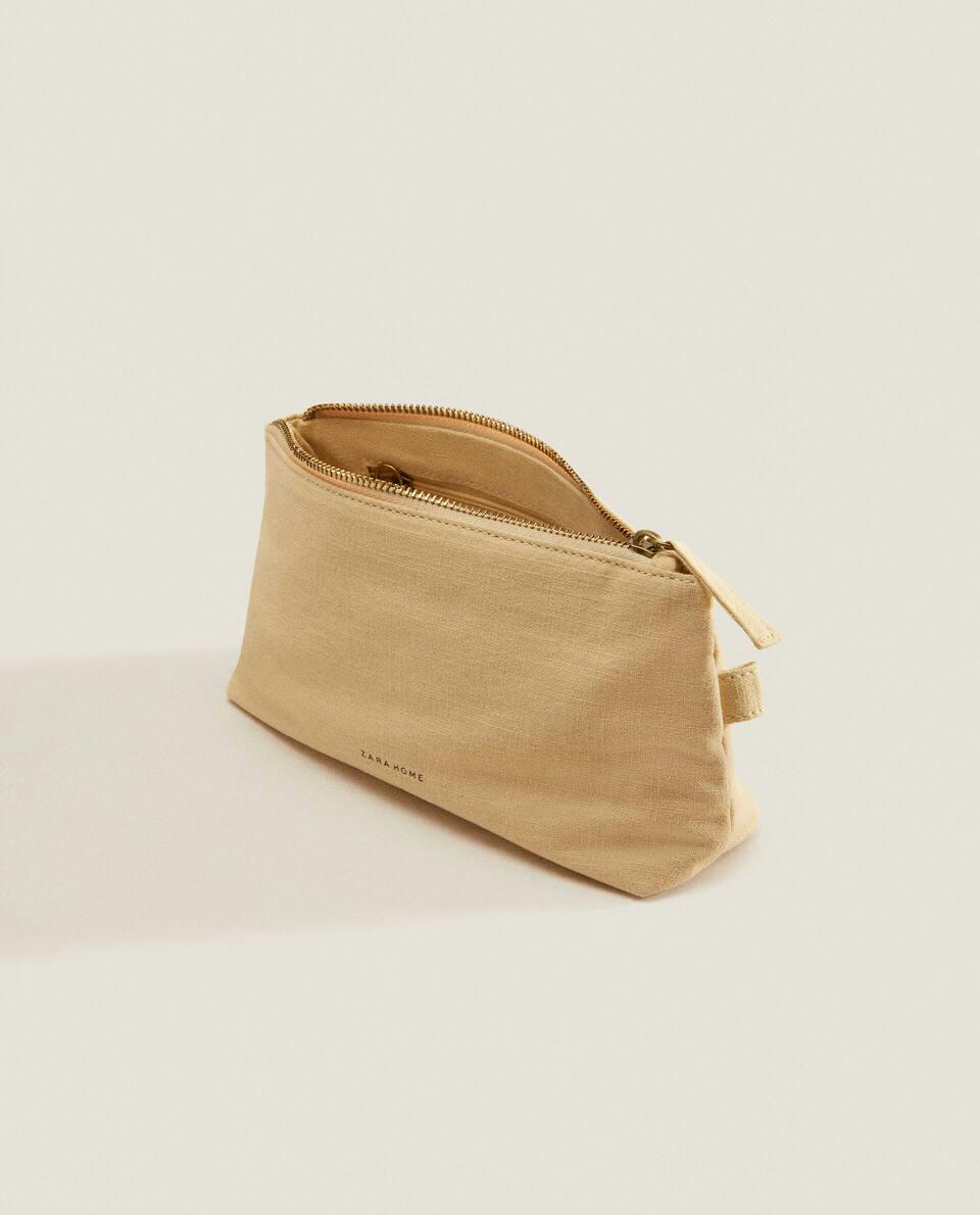 LARGE COTTON TOILETRY BAG