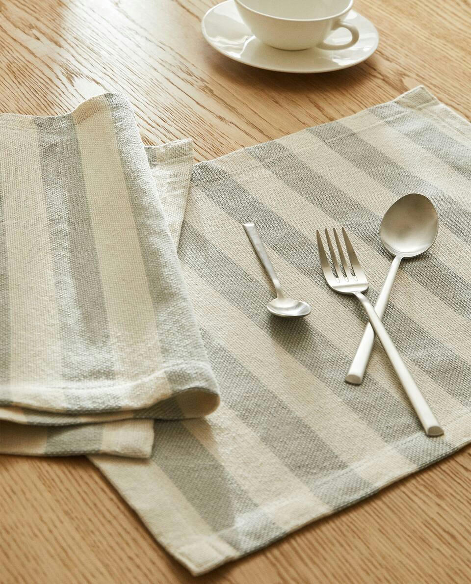 STRIPED COTTON PLACEMAT (PACK OF 2)