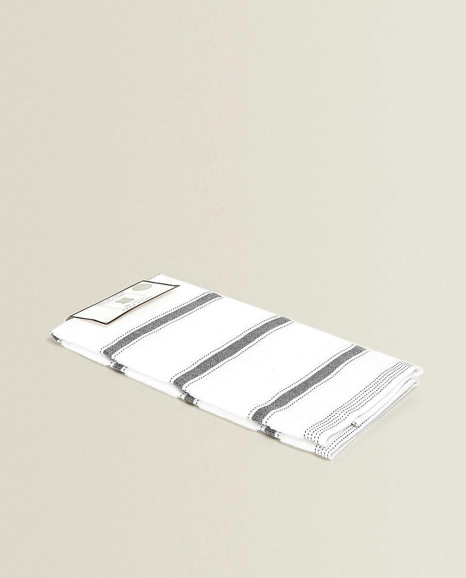 STRIPED COTTON TERRYCLOTH TEA TOWEL