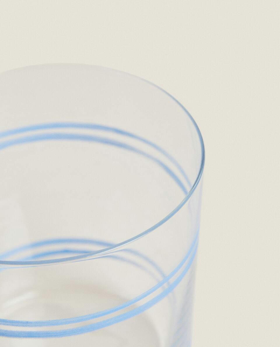 DRAGONFLY TRANSFER GLASS TUMBLER