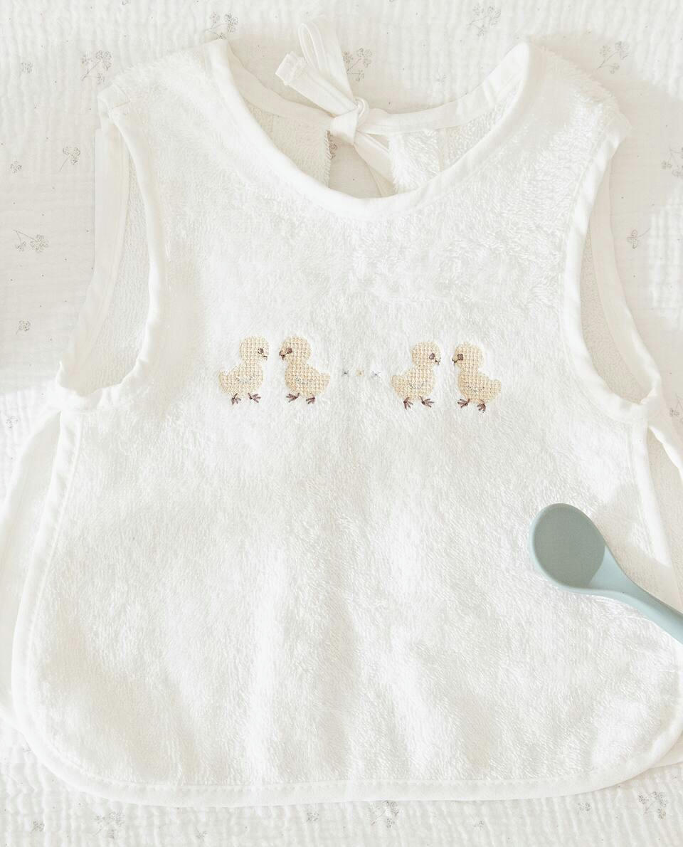 DUCK CROSS-STITCH BIB