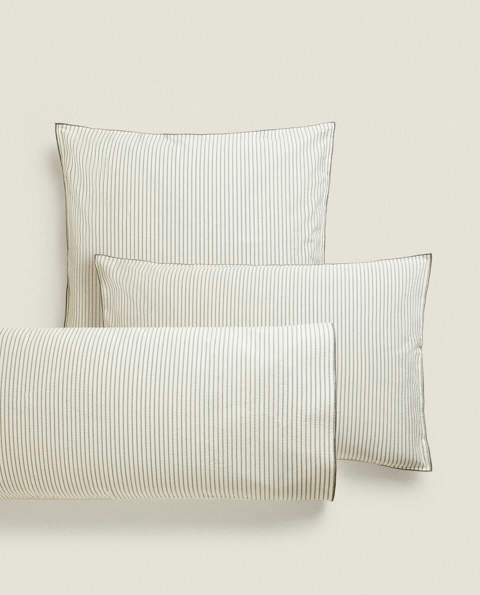 STRIPED SEERSUCKER PILLOWCASE