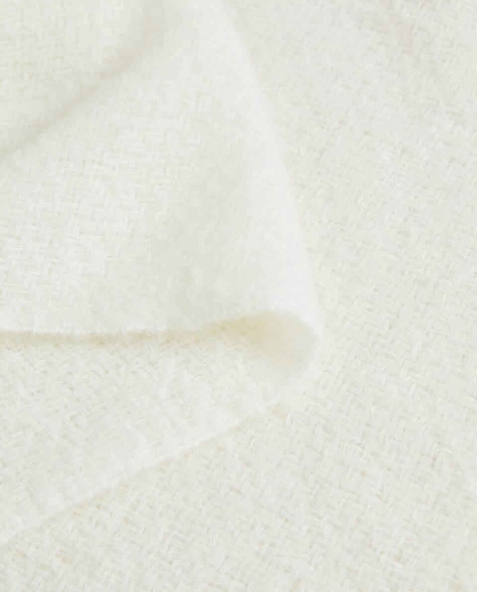 FRINGED WOOL BLANKET