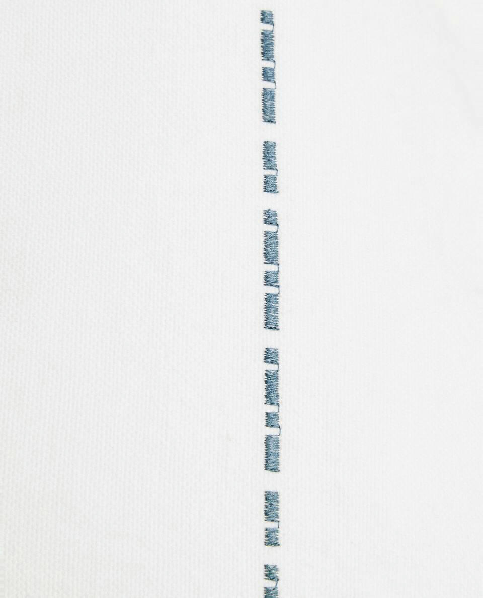 CUSHION COVER WITH TOPSTITCHING