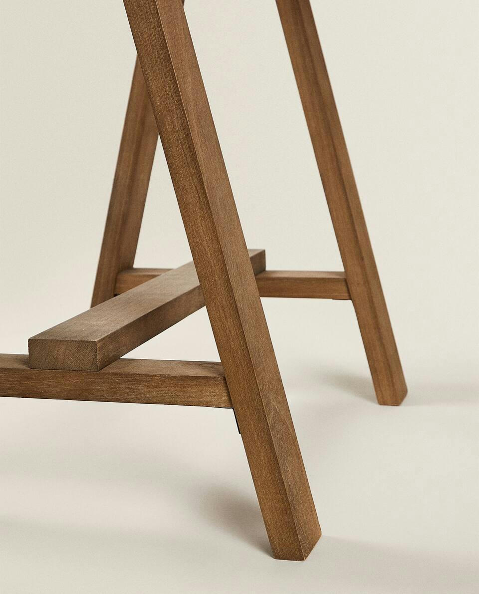 ELM WOOD TRESTLE TABLE