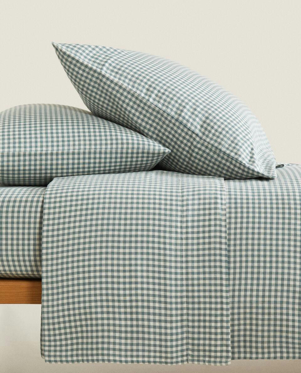 CHILDREN’S GINGHAM MUSLIN FITTED SHEET