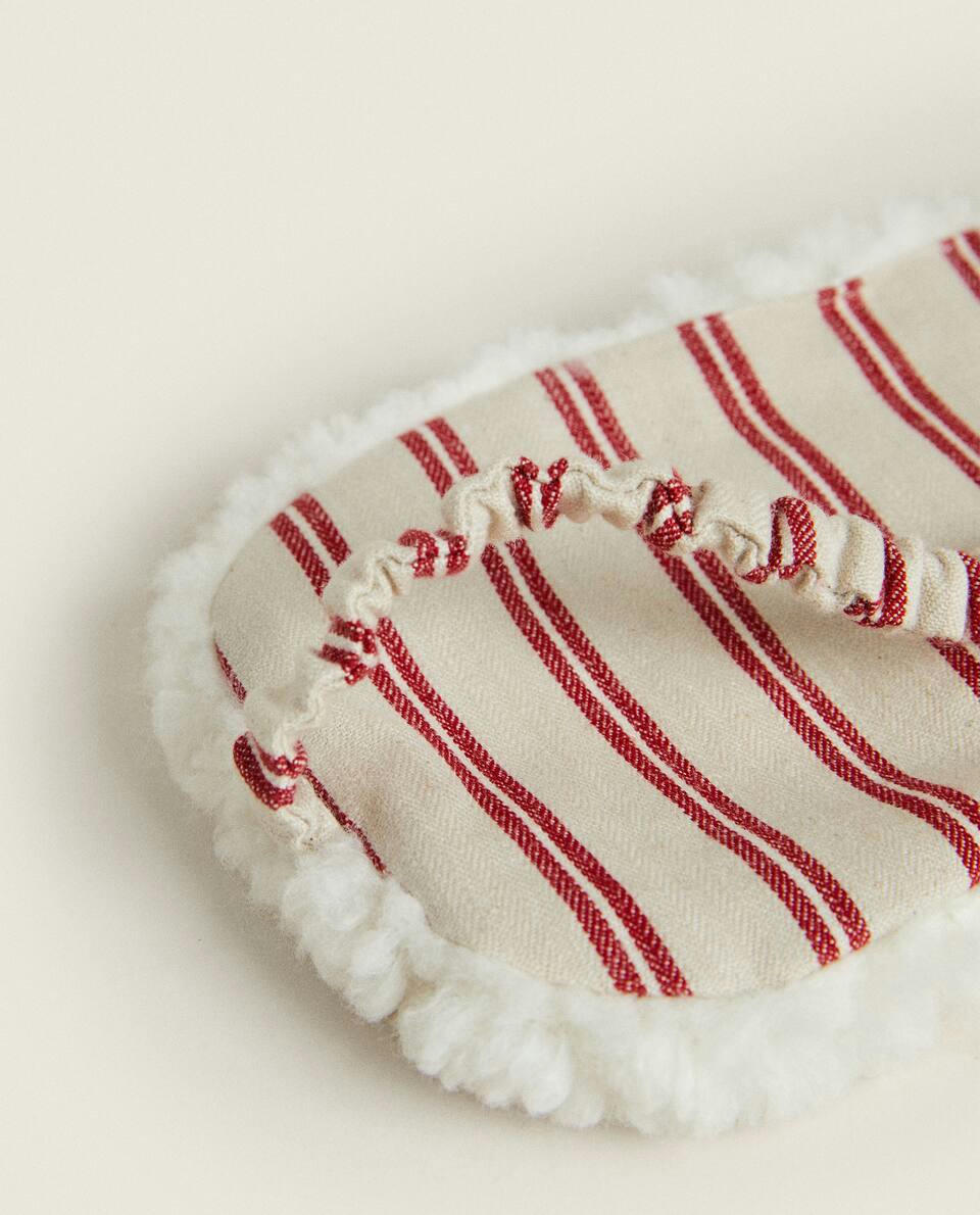 FAUX SHEARLING EYE MASK